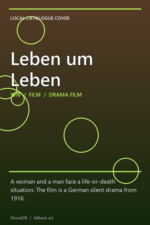 Leben um Leben poster