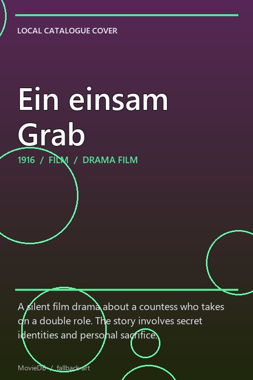 Ein einsam Grab poster