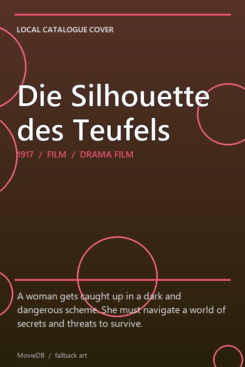 Die Silhouette des Teufels poster