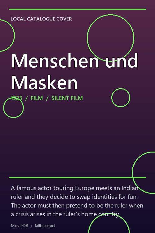 Menschen und Masken poster