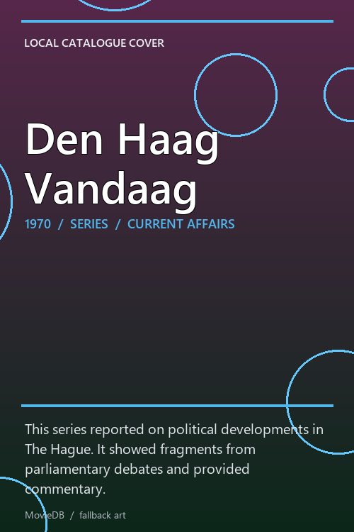 Den Haag Vandaag poster