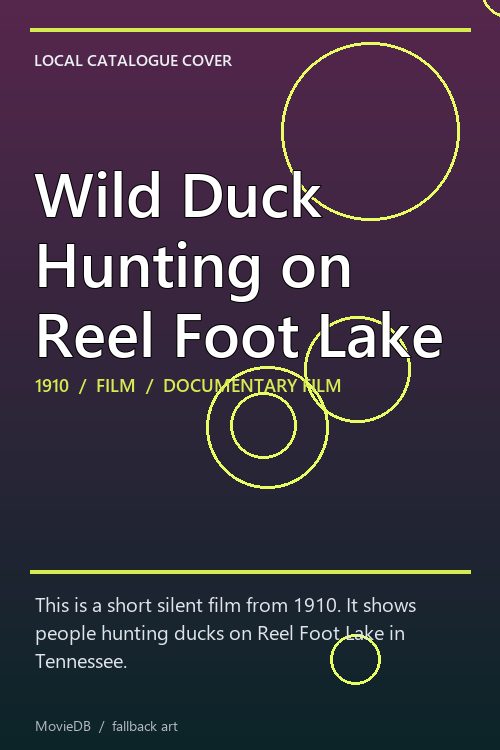 Wild Duck Hunting on Reel Foot Lake poster