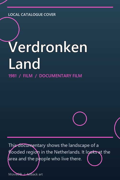Verdronken Land poster