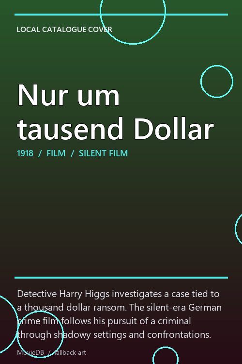 Nur um tausend Dollar poster