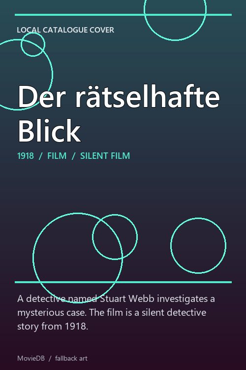 Der rätselhafte Blick poster