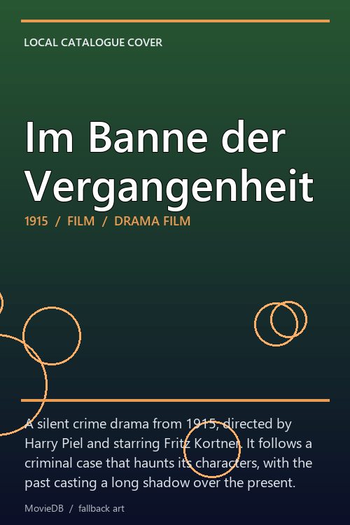 Im Banne der Vergangenheit poster