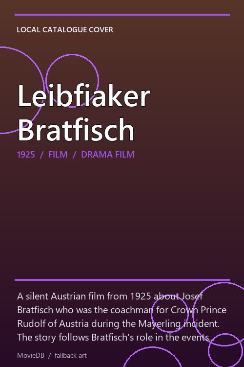 Leibfiaker Bratfisch poster