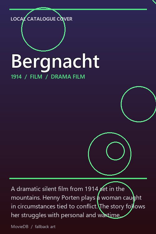 Bergnacht poster