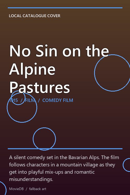 No Sin on the Alpine Pastures poster