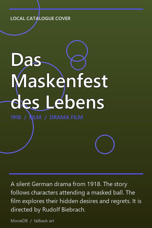 Das Maskenfest des Lebens poster