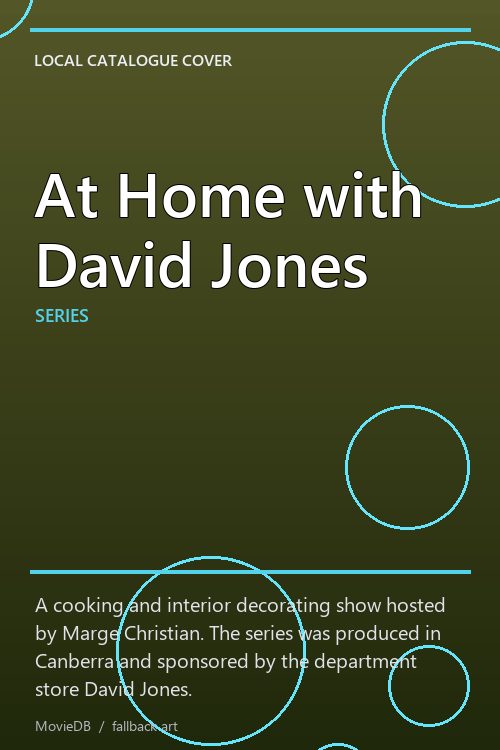 At Home with David Jones poster