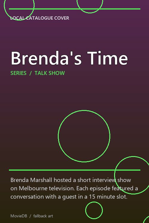 Brenda's Time poster