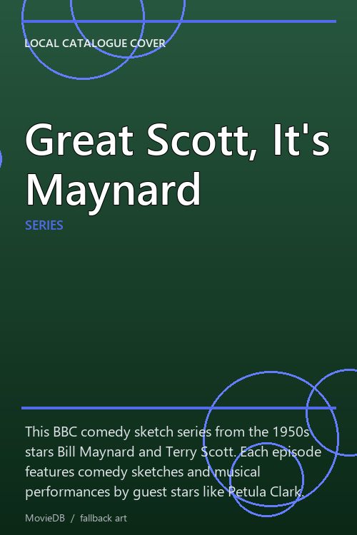 Great Scott, It's Maynard poster