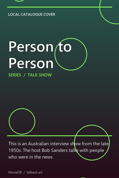 Person to Person poster