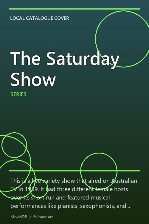 The Saturday Show poster