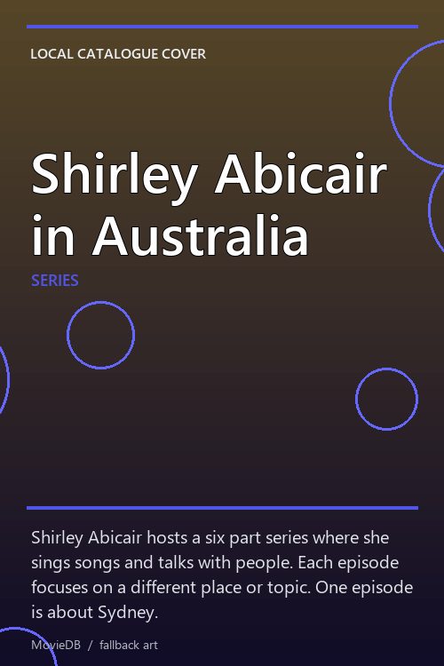 Shirley Abicair in Australia poster