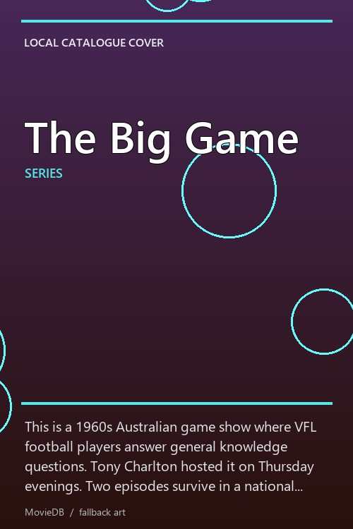 The Big Game poster