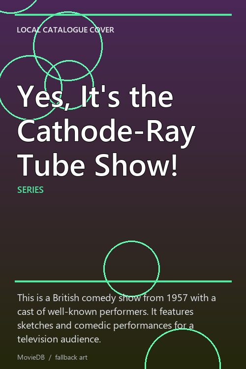 Yes, It's the Cathode-Ray Tube Show! poster