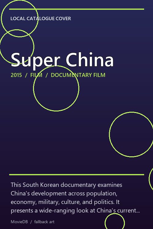 Super China poster