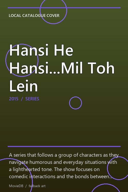 Hansi He Hansi...Mil Toh Lein poster