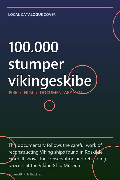 100.000 stumper vikingeskibe poster