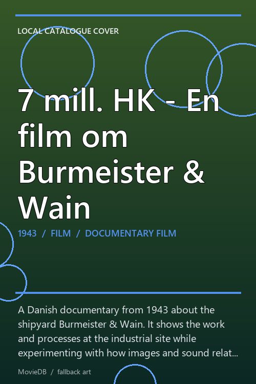 7 mill. HK - En film om Burmeister & Wain poster