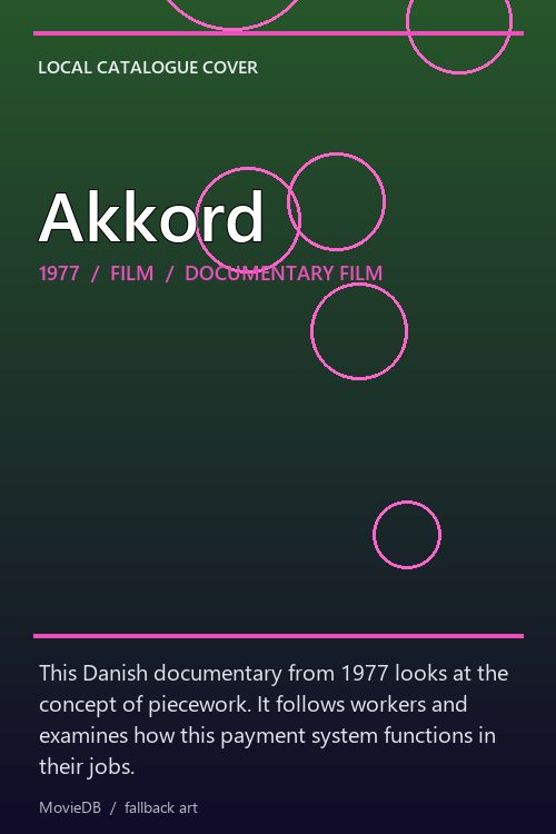 Akkord poster