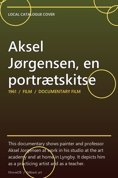 Aksel Jørgensen, en portrætskitse poster