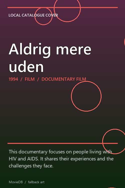 Aldrig mere uden poster