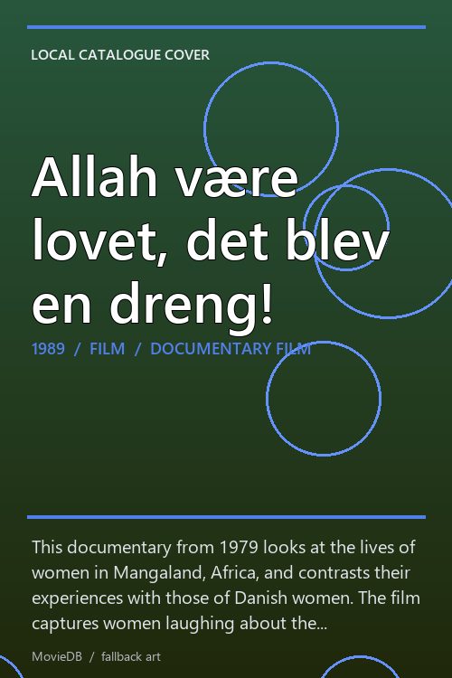 Allah være lovet, det blev en dreng! poster