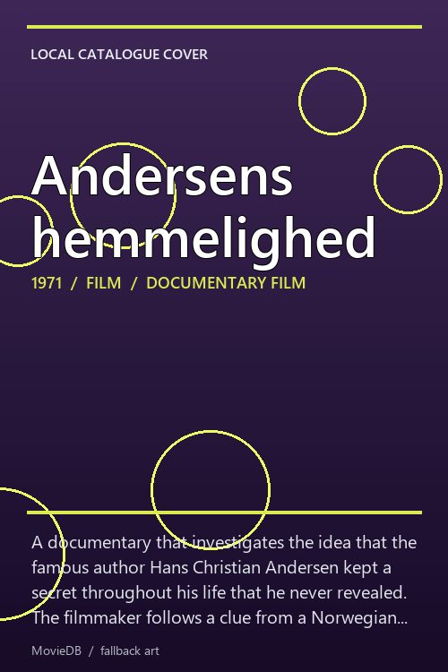 Andersens hemmelighed poster