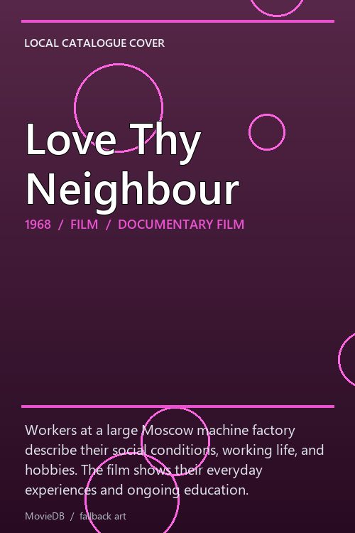 Love Thy Neighbour poster
