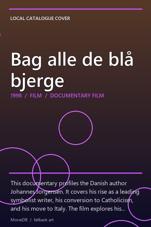 Bag alle de blå bjerge poster