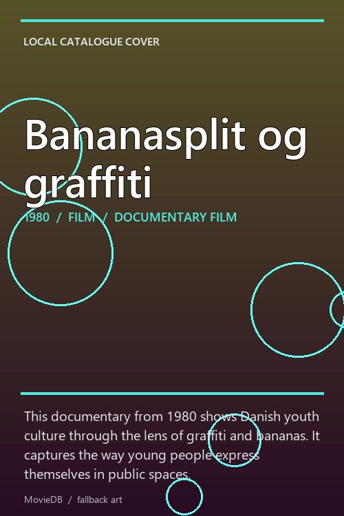 Bananasplit og graffiti poster