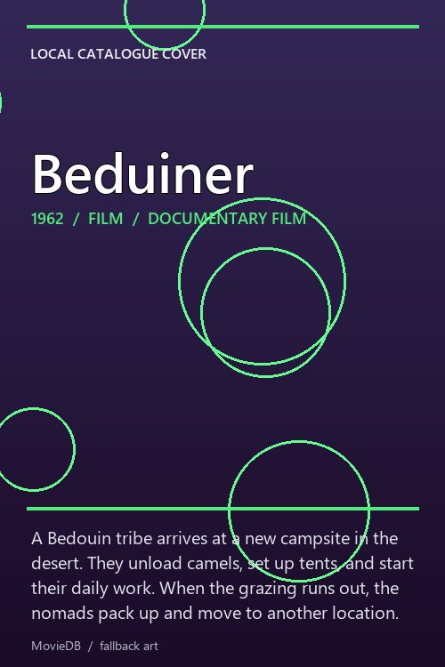 Beduiner poster