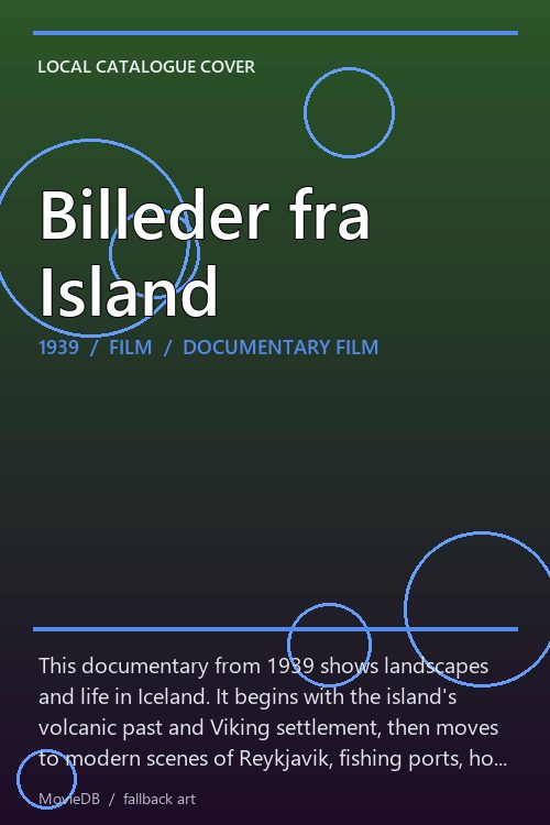 Billeder fra Island poster