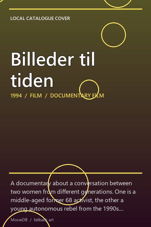 Billeder til tiden poster