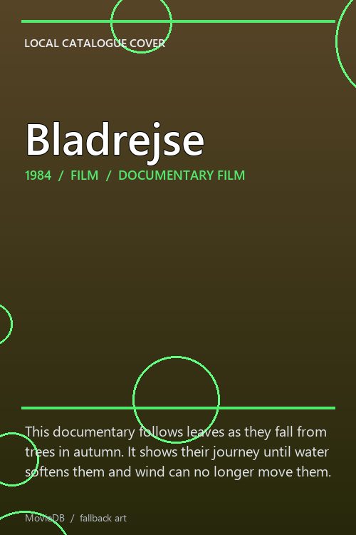 Bladrejse poster