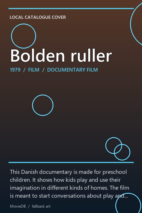 Bolden ruller poster