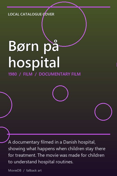 Børn på hospital poster