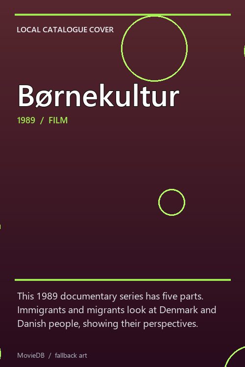 Børnekultur poster