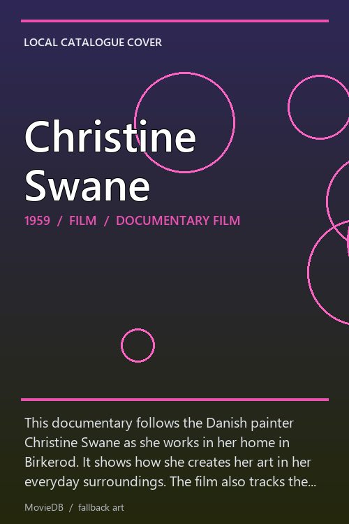 Christine Swane poster