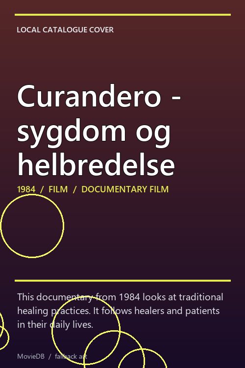 Curandero - sygdom og helbredelse poster