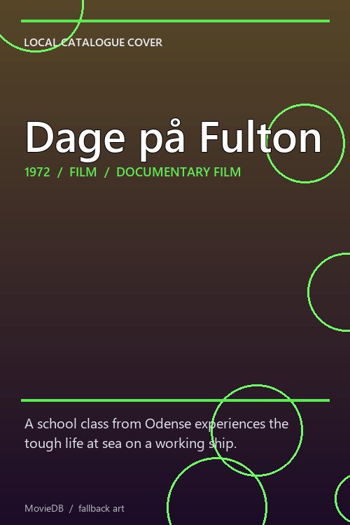 Dage på Fulton poster