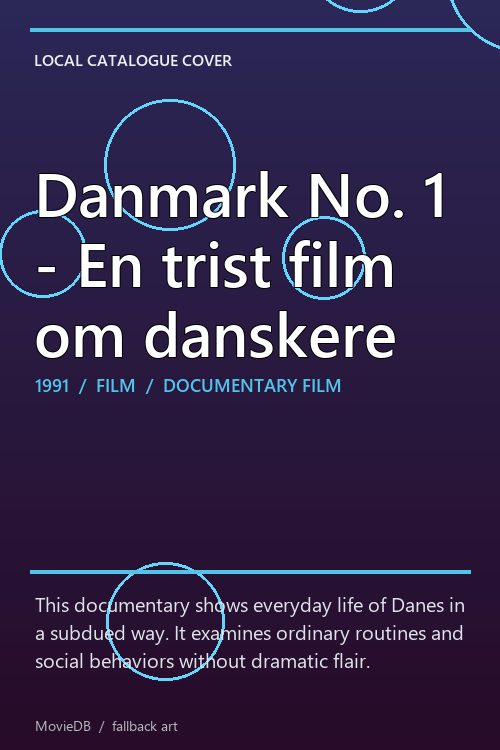 Danmark No. 1 - En trist film om danskere poster