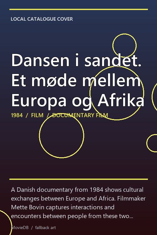Dansen i sandet. Et møde mellem Europa og Afrika poster