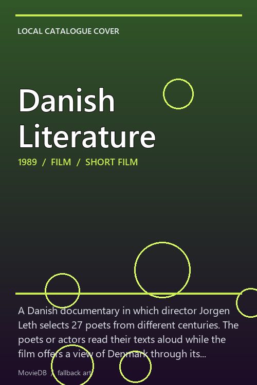 Danish Literature poster