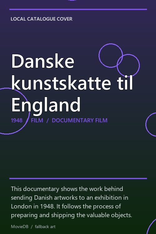 Danske kunstskatte til England poster