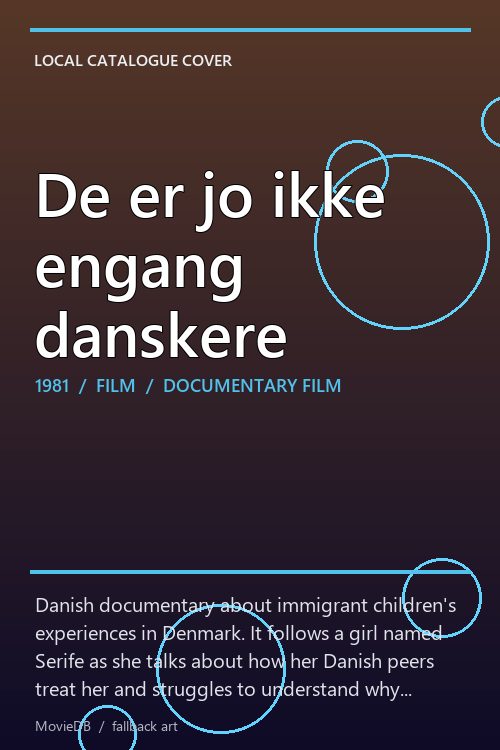 De er jo ikke engang danskere poster