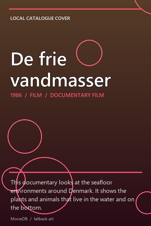 De frie vandmasser poster